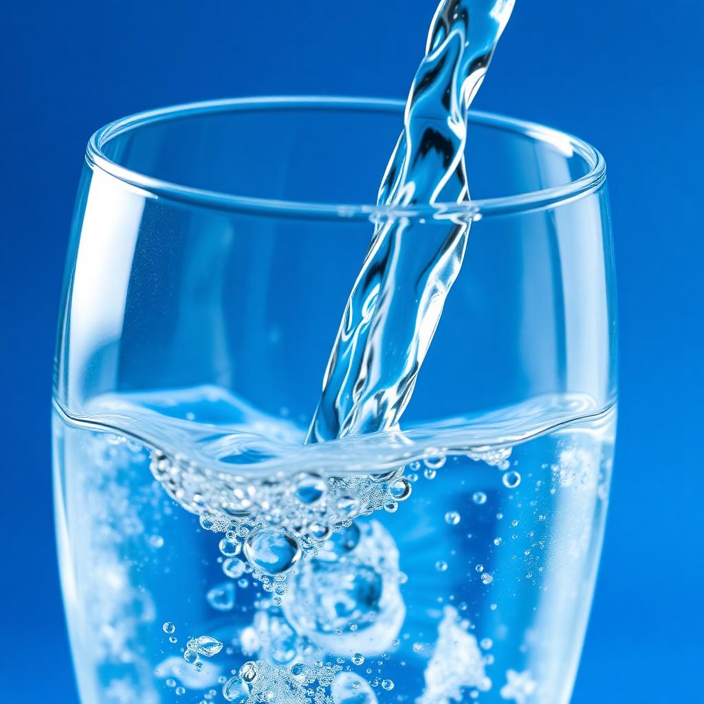 Clean water flowing from a RainSoft system