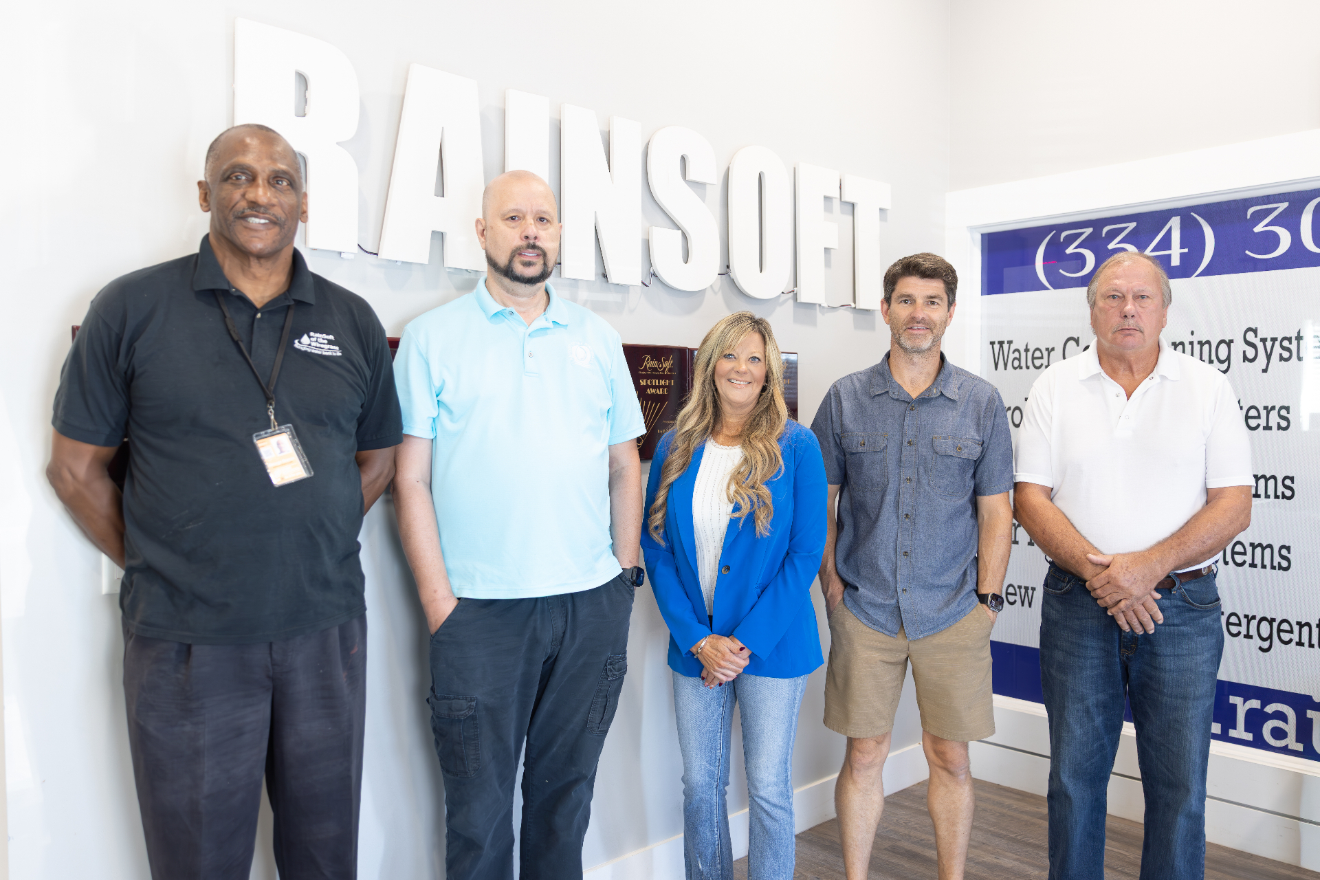 RainSoft leadership team at the Enterprise office